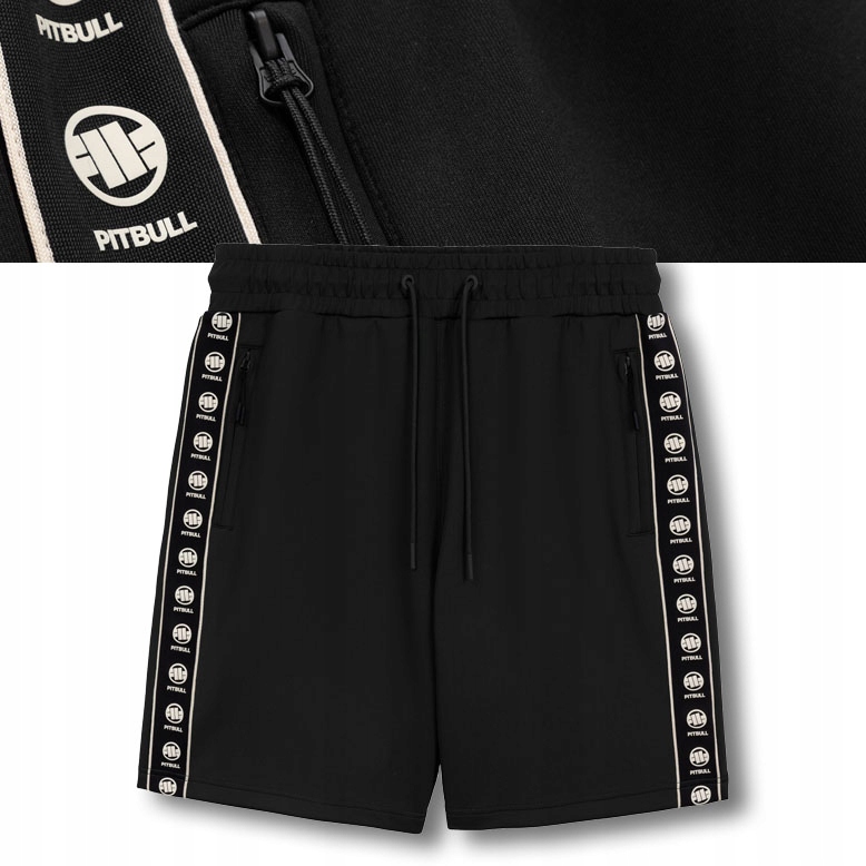 Pánské teplákové šortky Pitbull Sportovní Kraťasy Oldschool Powers