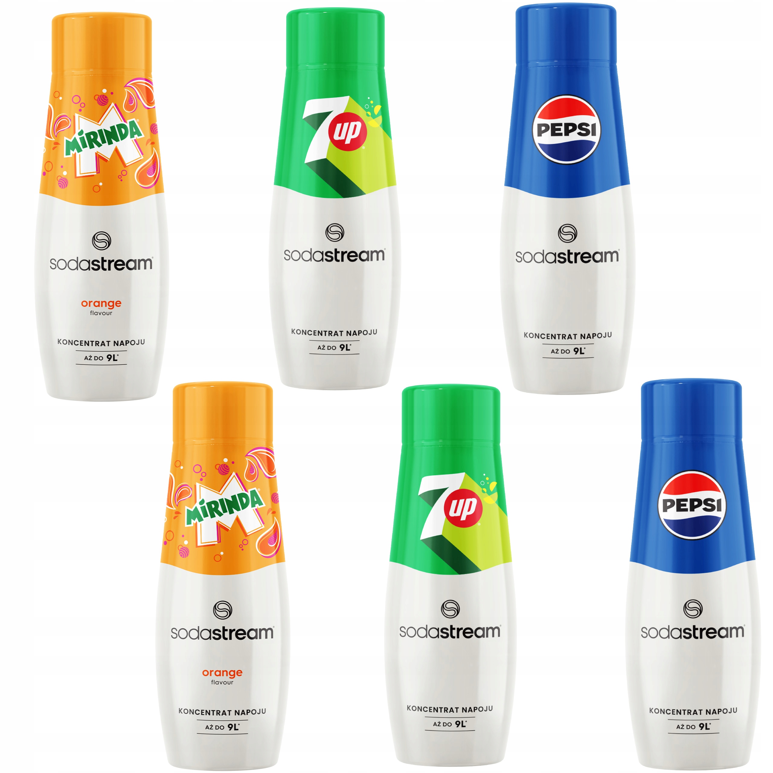 Levně Sodastream Sirup sada 2xPEPSI 2xMIRINDA 2x7UP