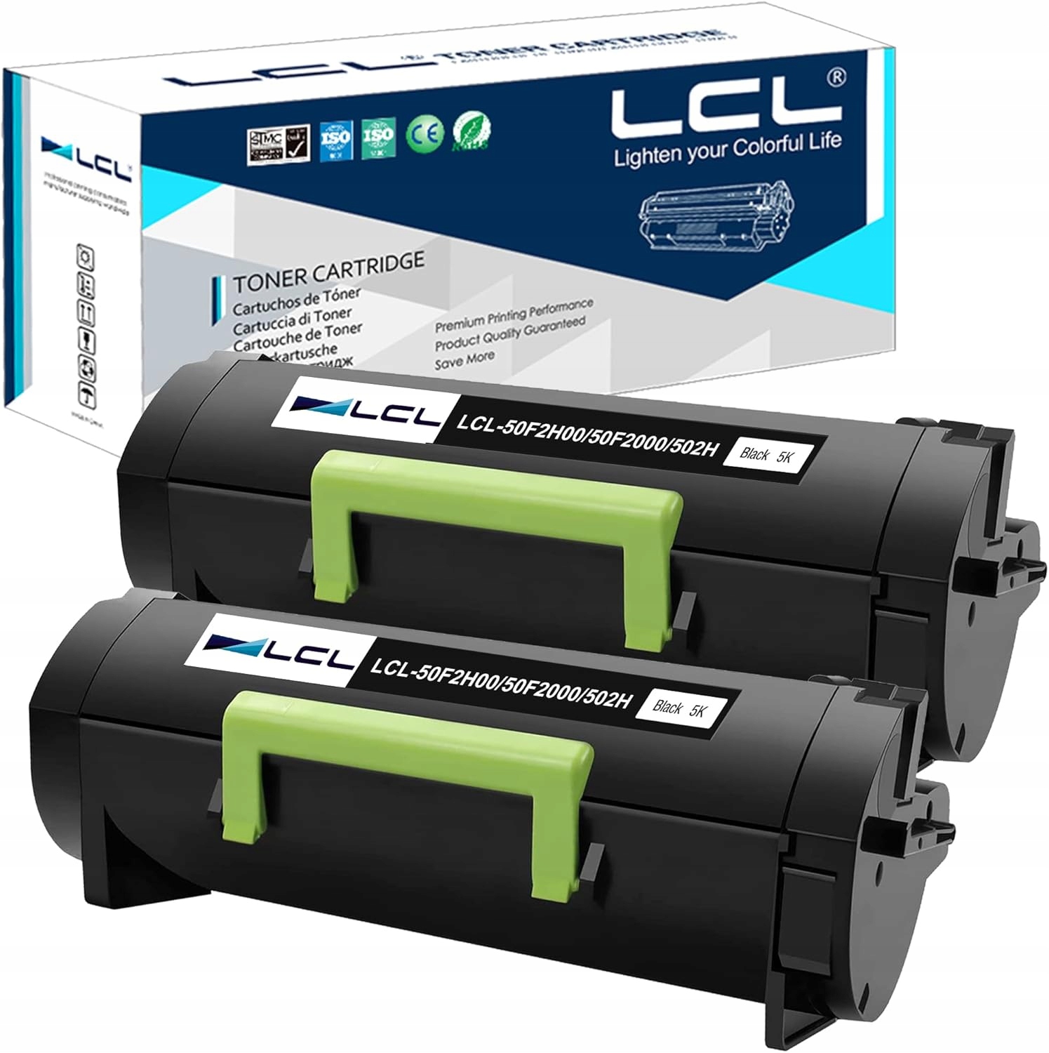 Toner LCL 50F2H00/50F2H0E pro Lexmark MS310/312/315/410 5000 str. 2 ks