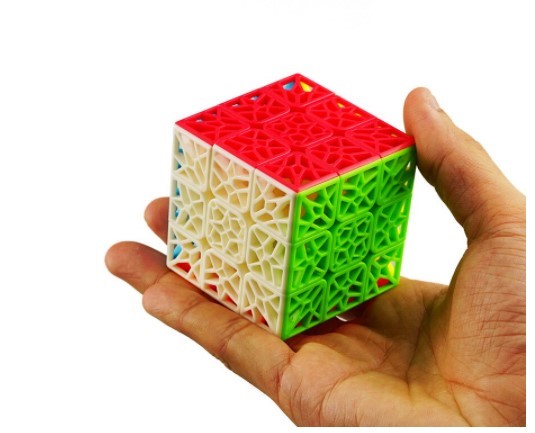 KOSTKA AŻUROWA logiczna DNA 3x3x3 kolorowa