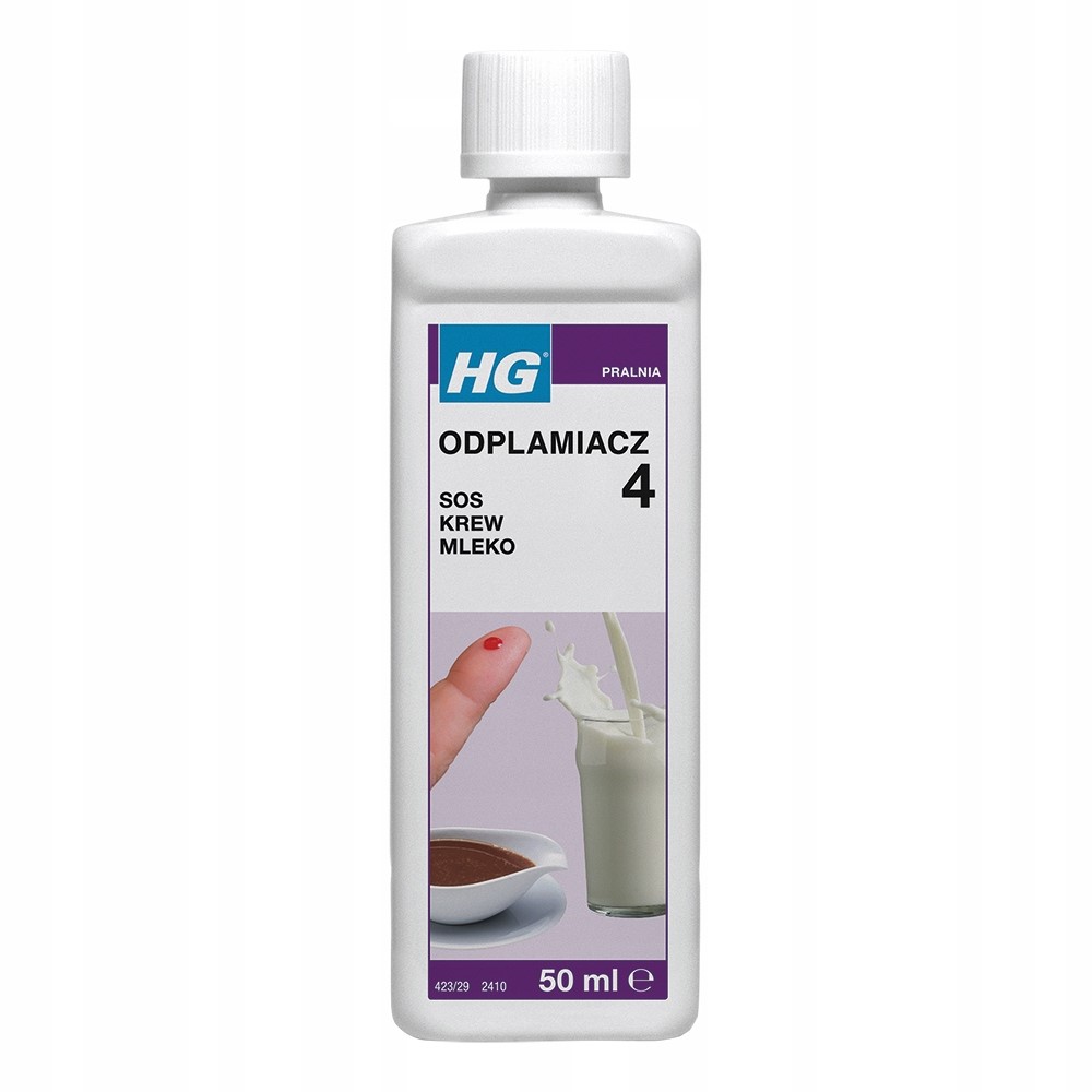 ODPLAMIACZ DO USUWANIA PLAM Z KRWI SOSU ZIÓŁ MLEKA CZEKOLADY 50ML HG