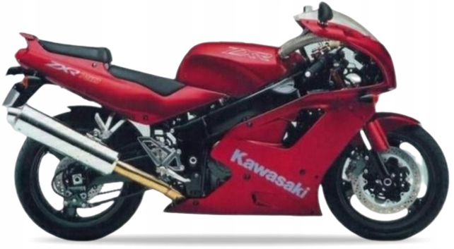 Nálepky Juula Na Kawasaki Zxr 750 1990-1992 Tmavo Červené