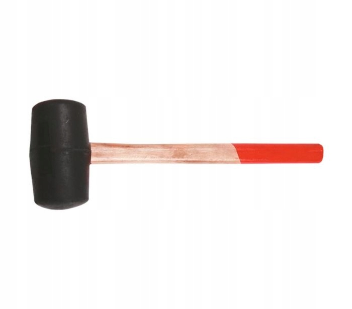 

Młotek Gumowy 60mm/400 g, Trzonek Drewniany
