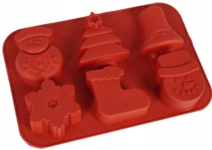 FORMA SILIKONOWA ŚWIĘTA Boże Narodzenie ciastka ciasteczka OLDMAN 24x16cm Długość 24.5 cm