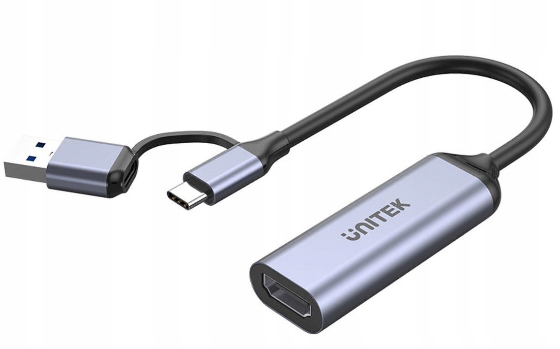 Unitek Karta Do Streamingu Usb-c/a, 4K Hdmi 1.4B