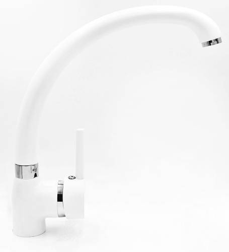 Kuchyňská stojánková dřezová baterie Roy Bílá Gamma