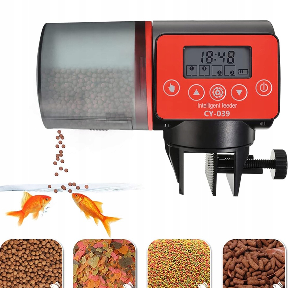 Levně Velké Automatické Krmítko Pro Ryby Do Akvária LCD