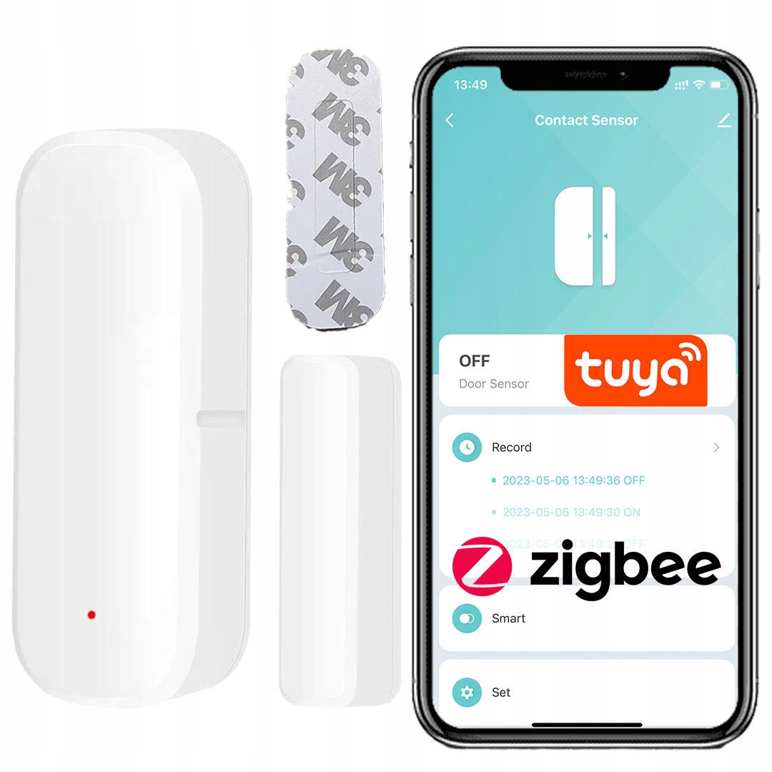 

Czujnik Otwarcia Drzwi i Okna Smart ZigBee Tuya