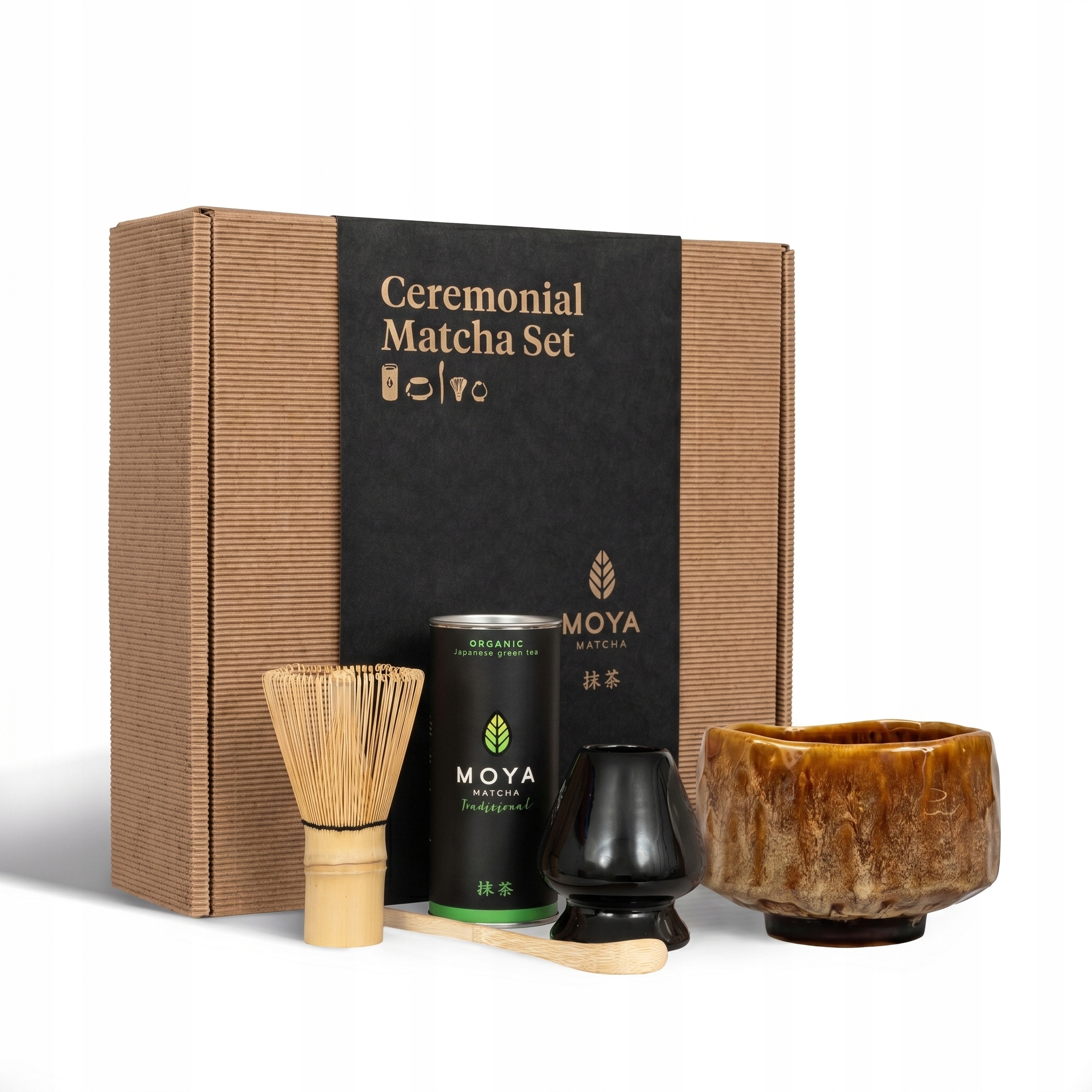 Zestaw do matchy ceremonialny Moya Matcha Tradycyjna i czarka Yugen