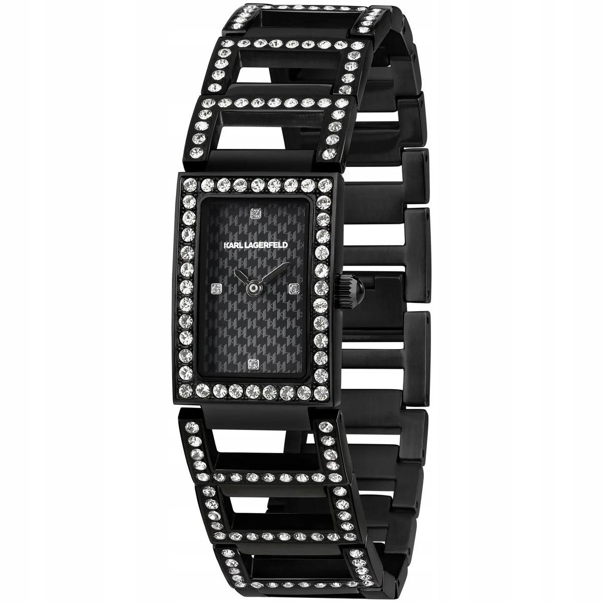 Dámské hodinky Karl Lagerfeld R0553103501 Zirkony černé