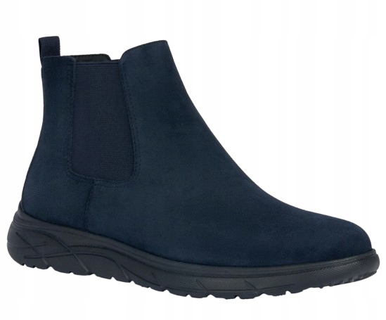 Geox Portello Pánské Nazouvací Boty Tmavě Modré Kožené 39 J1D