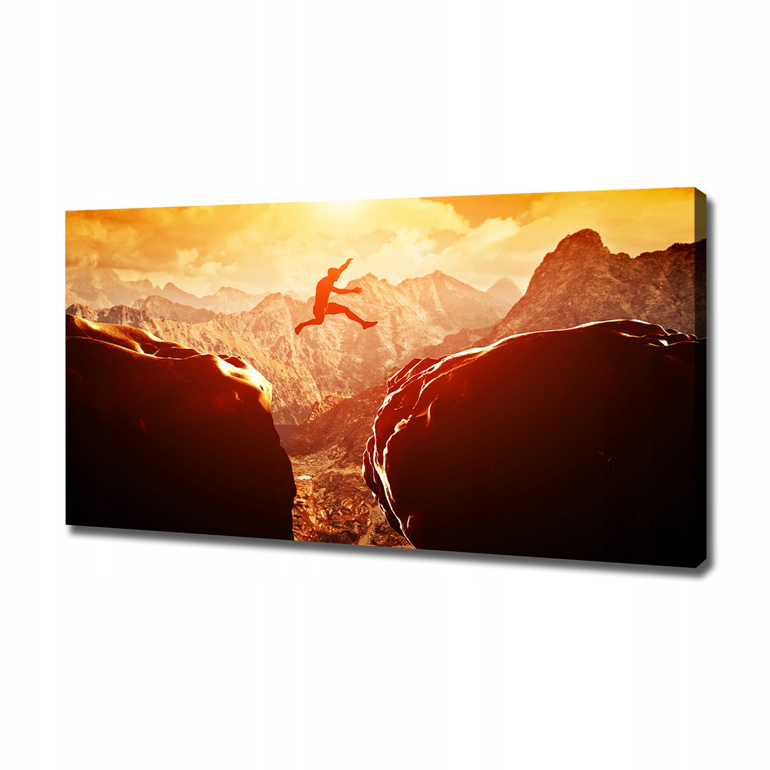 

Foto obraz na płótnie Skok nad przepaścią 120x60cm