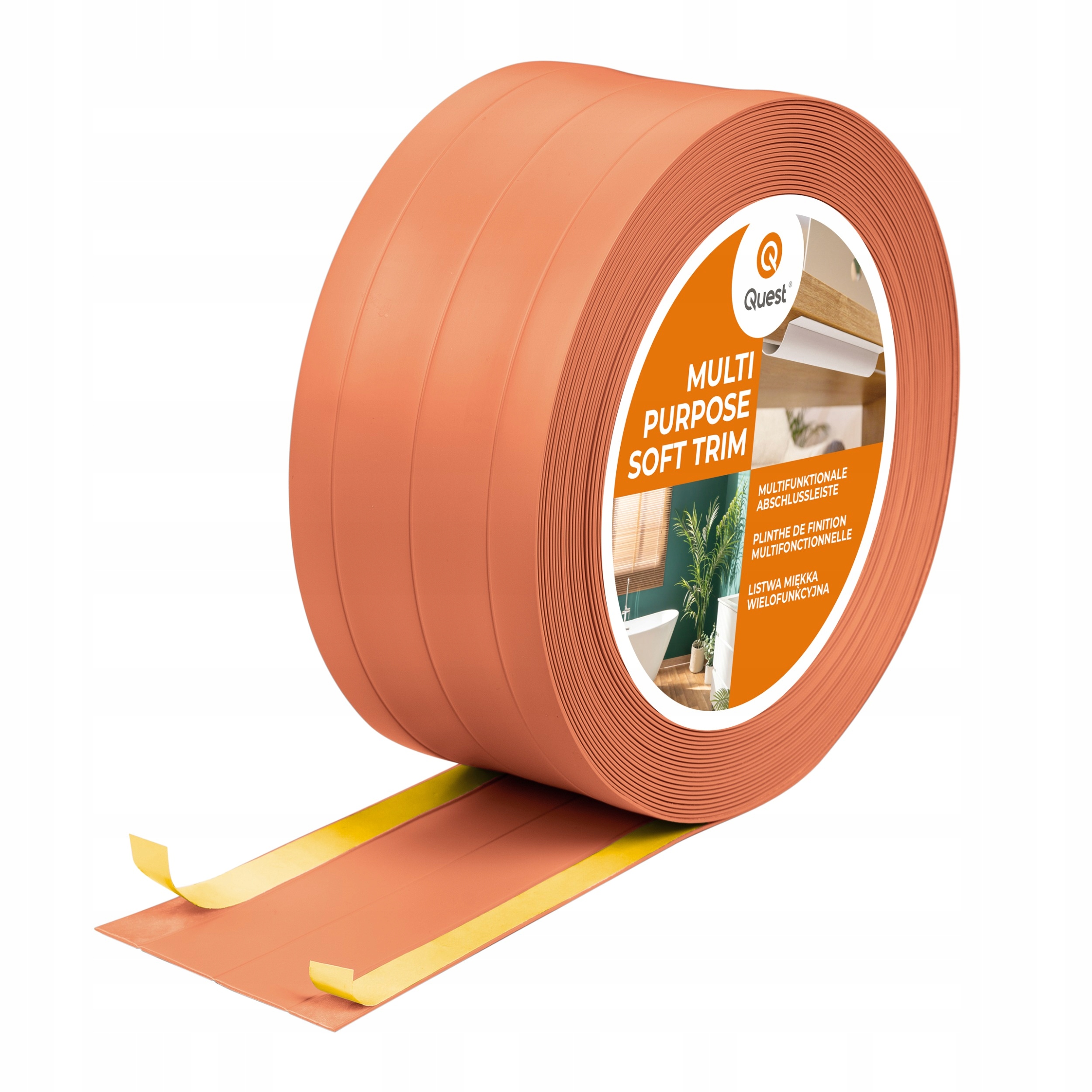 Multifunkčná lišta z Pvc 4in1 samolepiaca tehlová 20 m 95 mm, W3