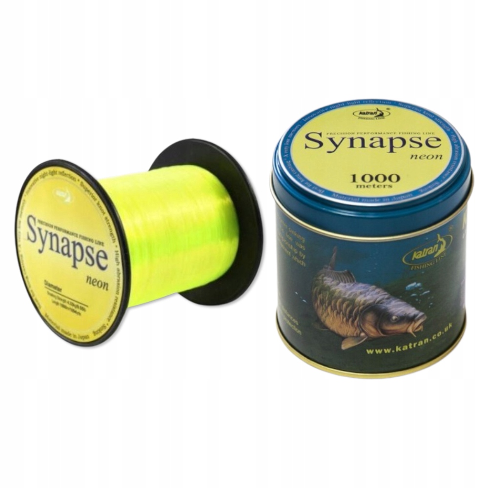 Katran Synapse Neon 0,309mm 1000m Żyłka Karpiowa Fluo Żółta
