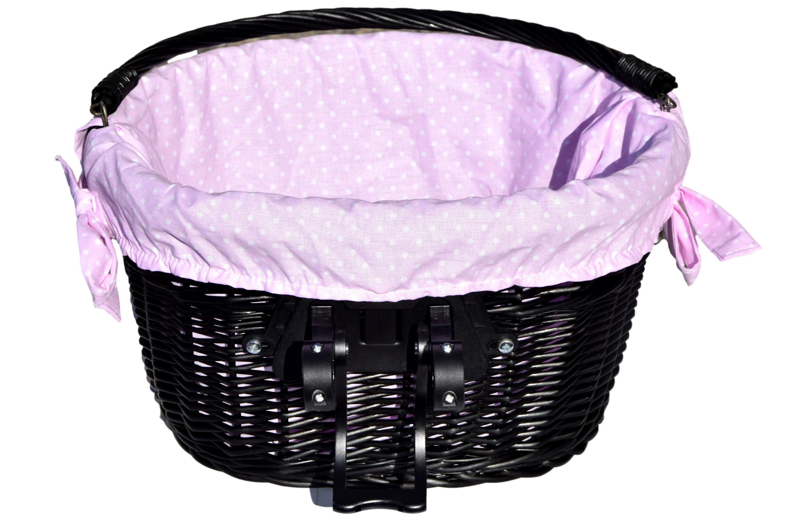 Kosz wiklinowy na Click na rower Koszyk rowerowy na solidny Pl