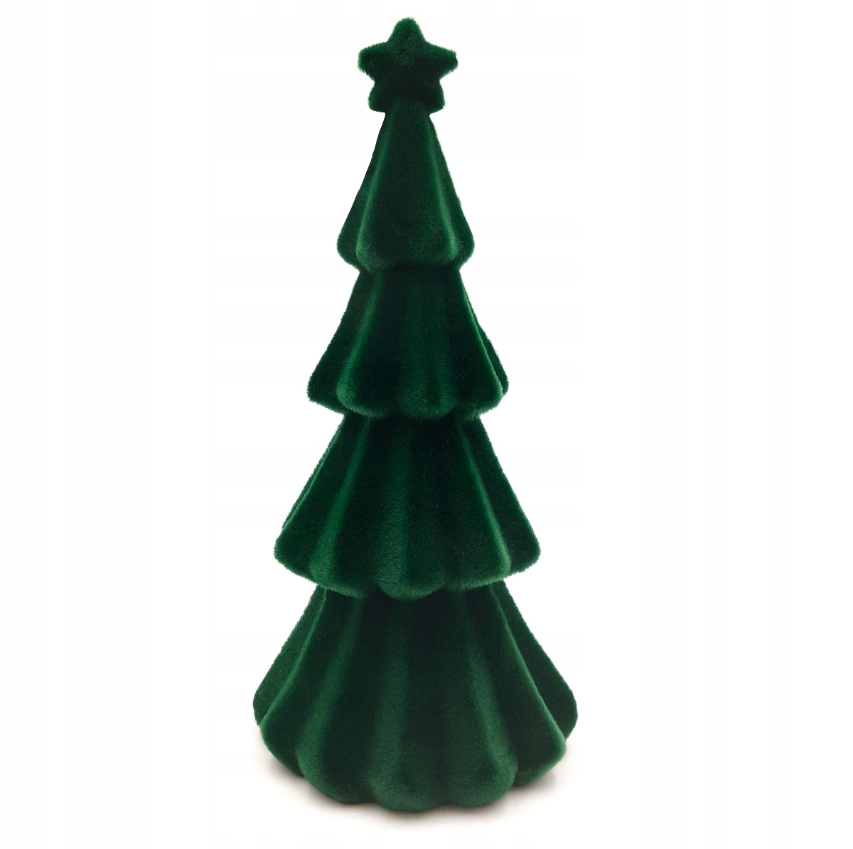 

Choinka Figurka Zielona Z Gwiazdą Welurowa 30 cm