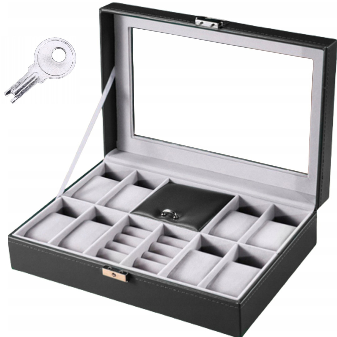 Výjimečná Krabička pouzdro Dárek Valentýna Kufřík na Hodinky Náušnice 8