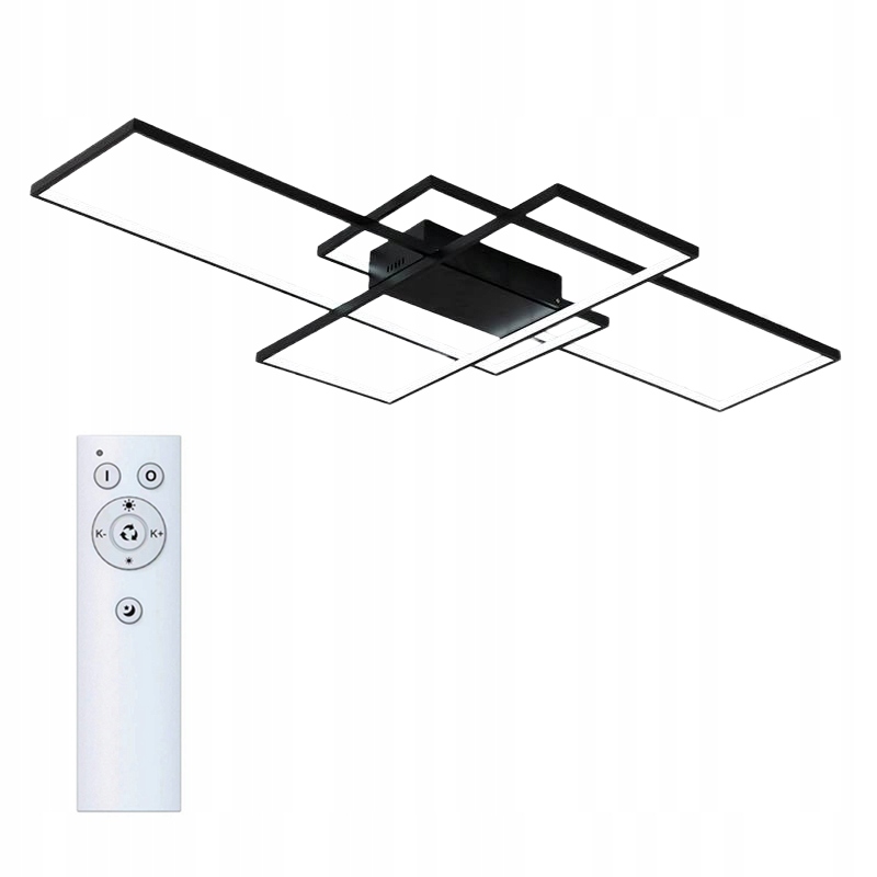 Lampa sufitowa Fenix Slim III plafon prostokąt żyrandol 137cm Led 90W Pilot