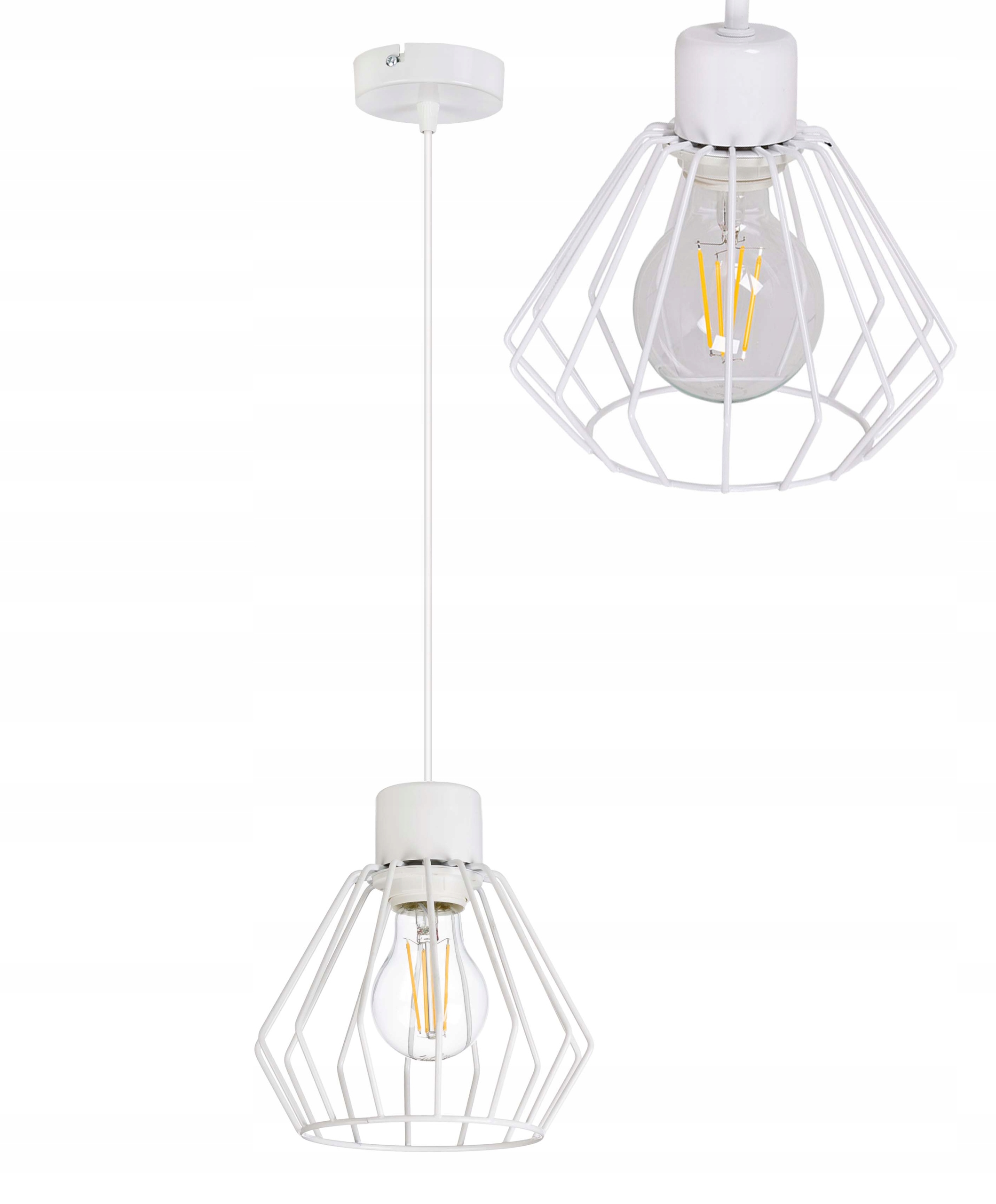 

Lampa sufitowa Wisząca Zwis E27 żyrandol loft Drut