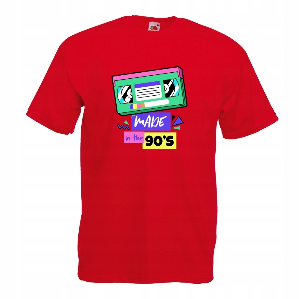 

Koszulka kaseta made in 90's S czerwona