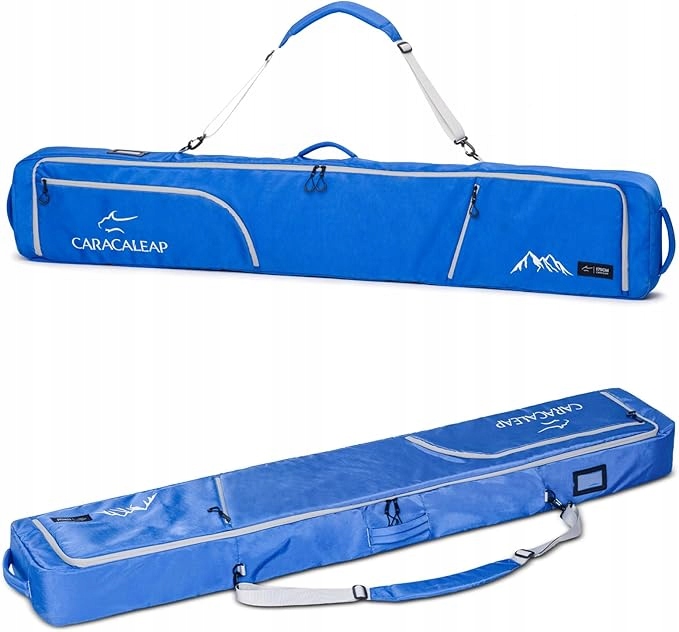 Caracaleap Torba snowboardowa 175 cm, wodoszczelna torba niebieska B1287