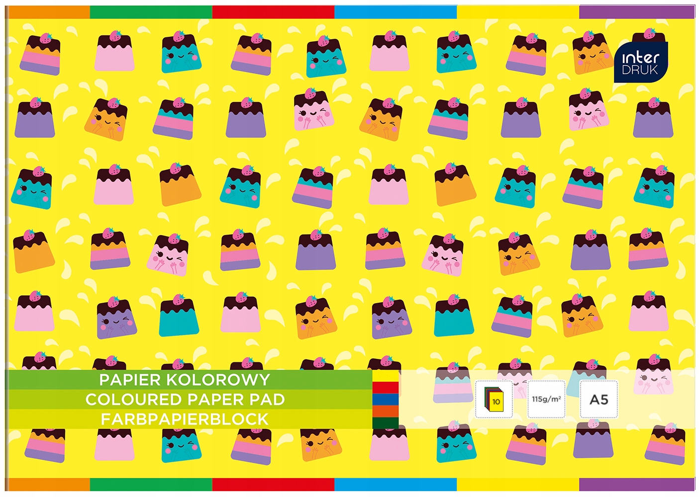Zeszyt Papierów Kolorowych A5 10szt 115g Wycinanki Kod producenta ZEPKA5