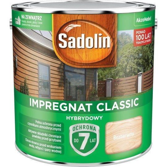 

Sadolin Classic Impr. Hybrydowy 4,5L Bezbarwny
