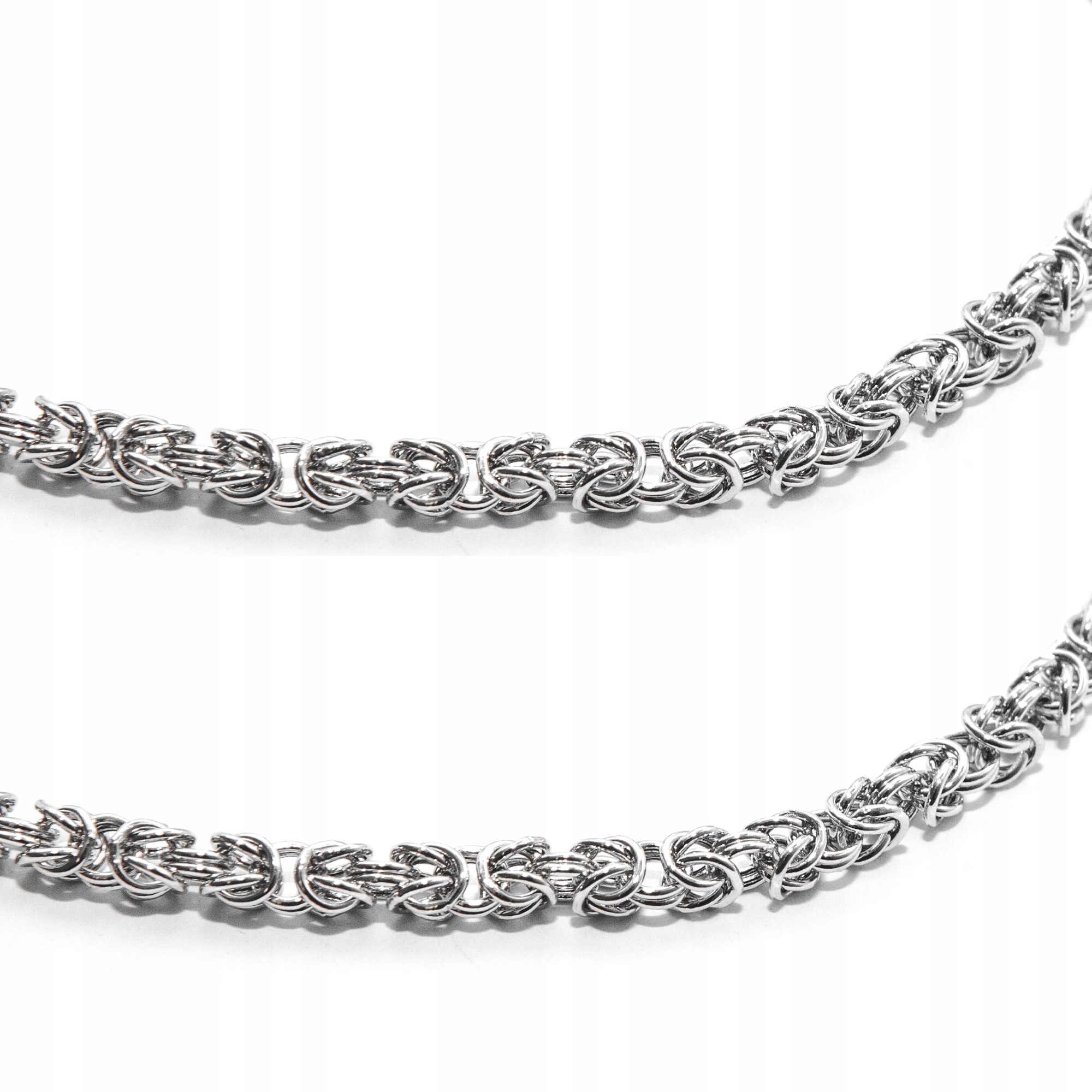 Stříbrný řetízek královský vzor 50 cm stříbro 925 rhodiovaný