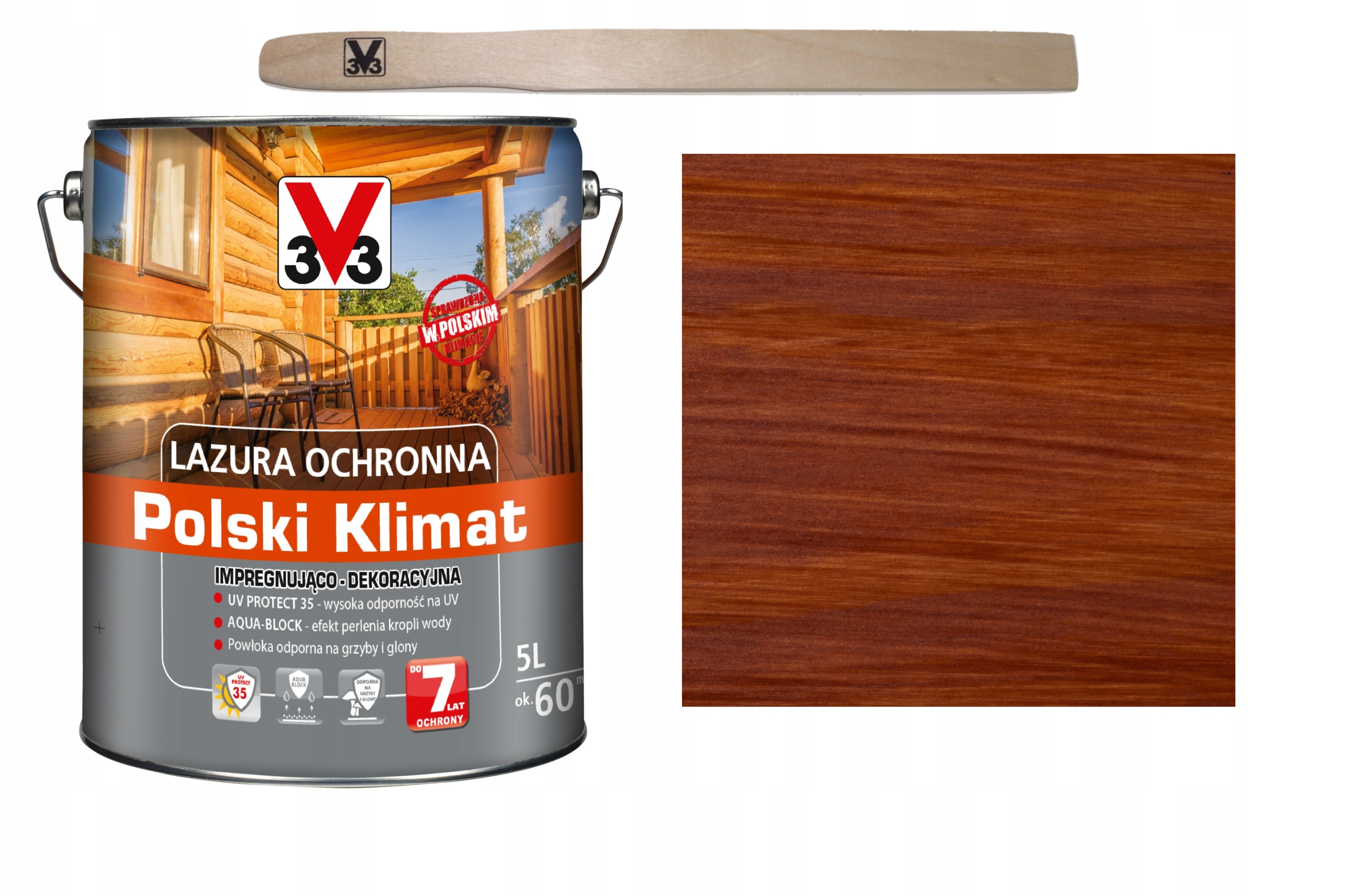 

Lazura V33 Polski Klimat 7 lat Mahoń 5L