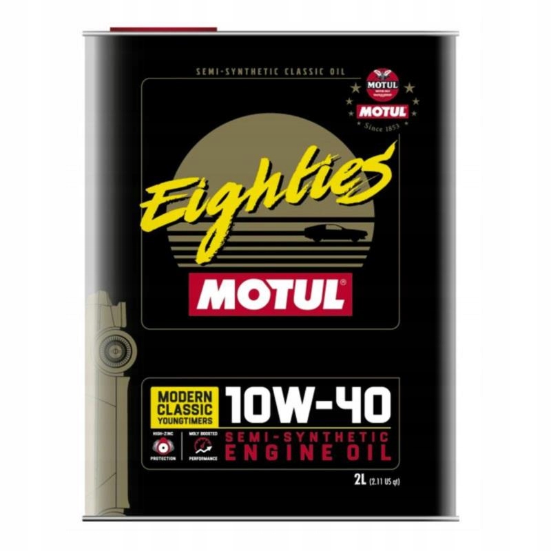 Motul Classic Eighties 10W40 2L półsyntetyczny olej do youngtimerów