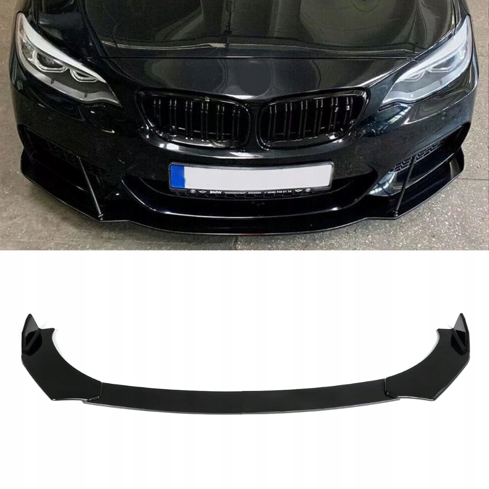 Uniwersalny Splitter Dokładka Bmw Czarny Połysk V13