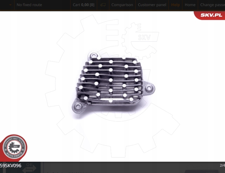 MODUŁ LED, ŚWIATŁA DZIENNE PO PRAWEJ BMW 3 (F34) Numer katalogowy części 59SKV096