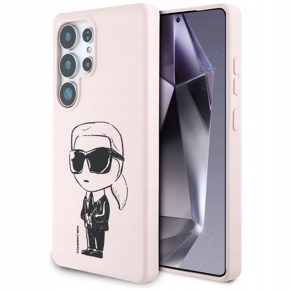Pouzdro Karl Lagerfeld Silicone Graffiti Ikonik Printed Logo MagSafe Samsung G