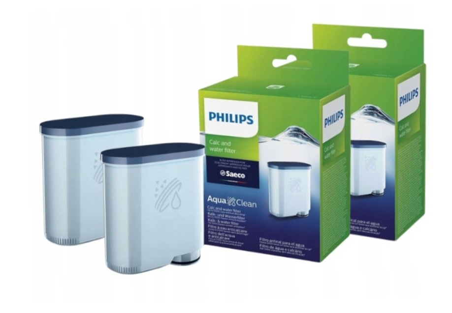2x Filtr wody do ekspresu Philips Saeco AquaClean Latte Go Oryginał
