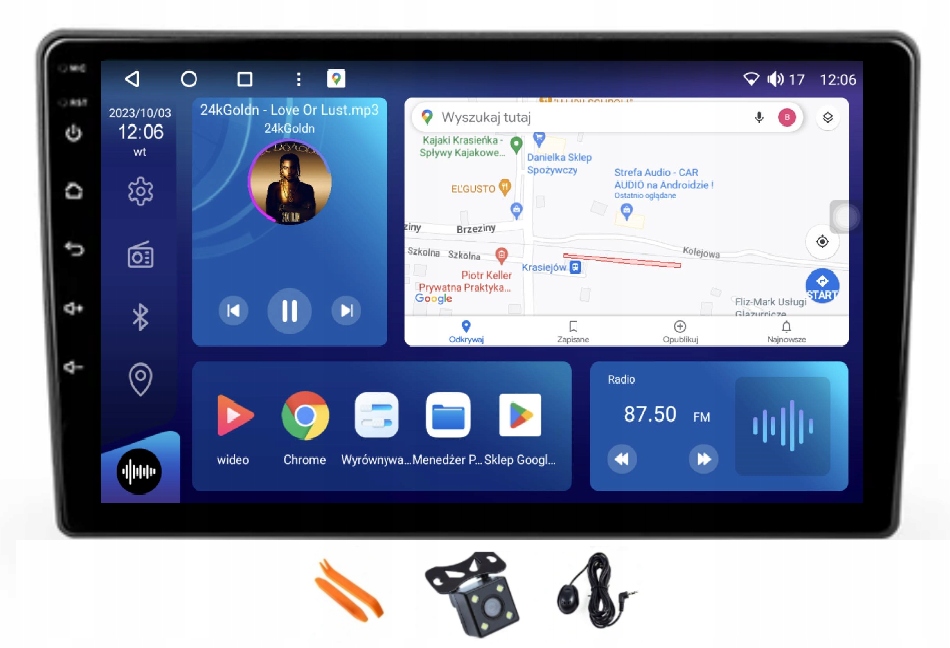 Radio Android Nawigacja XQ8120S Qled Carplay Lte Nissan Murano Z50 02-15