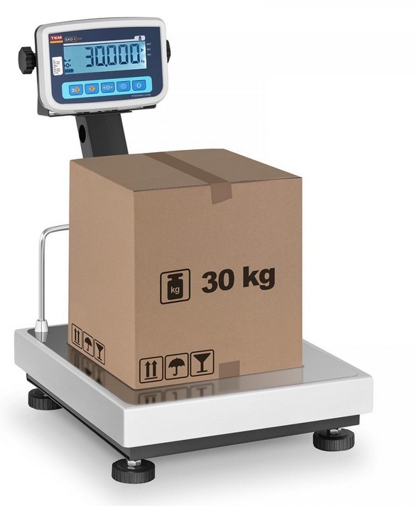 Plošinová váha 30 kg/10 g legalizace Tem BEKO+LCD035x04030-B1