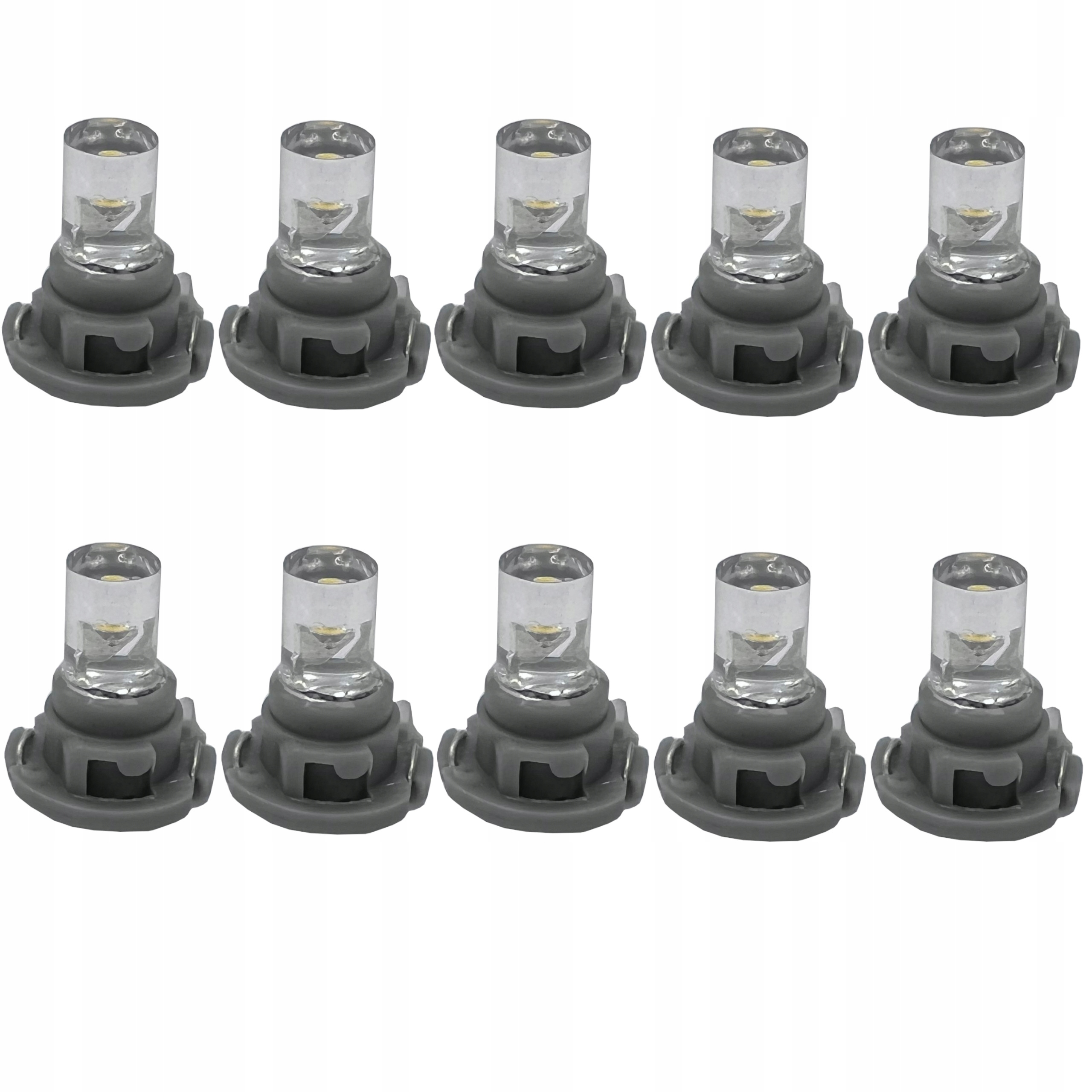 żarówka Led T5 R5 12 mm zegary deska panel licznik przycisk 12v biała x10