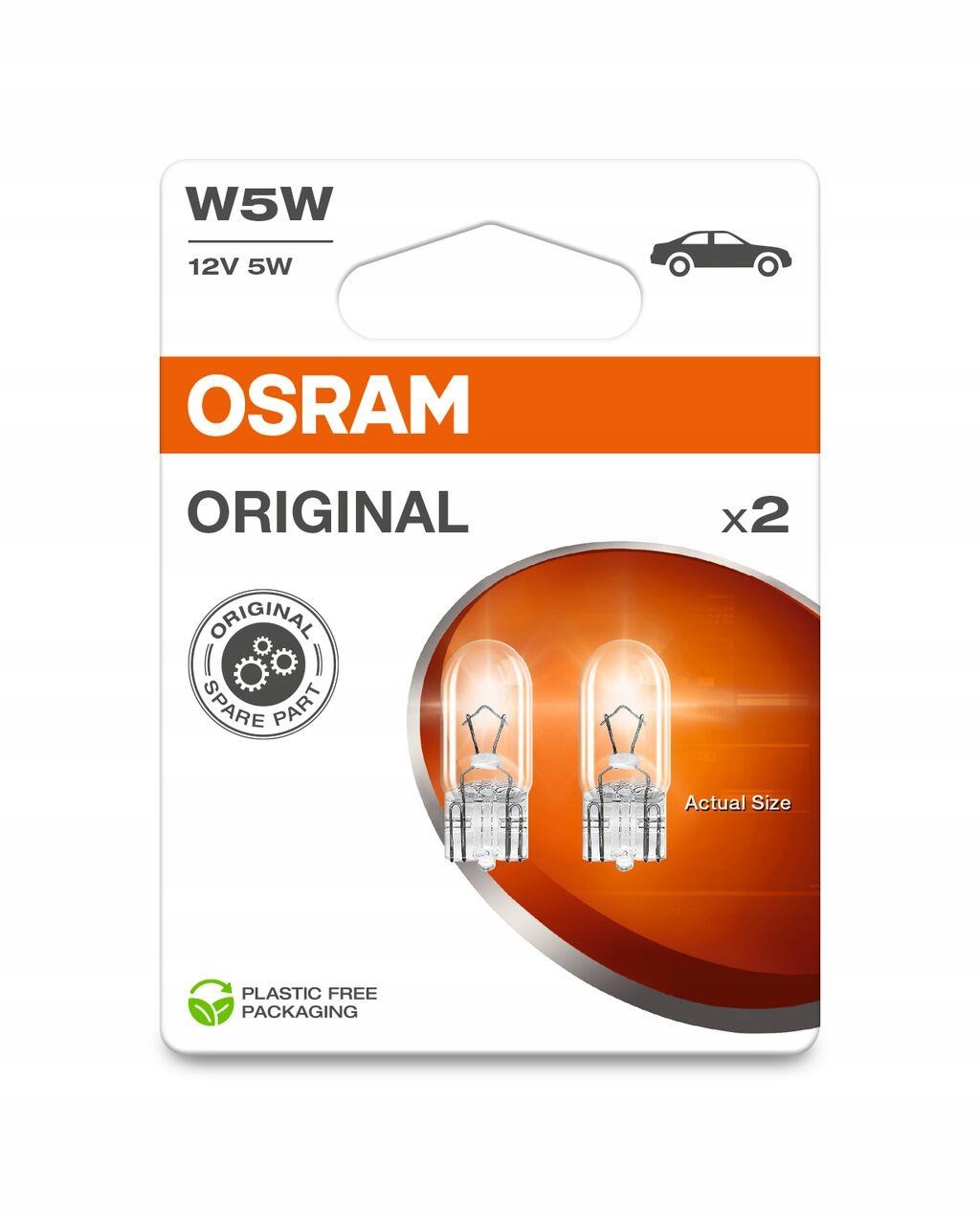 Zarowka W5W 12V W2.1X9.5D Osram 2825-2BL