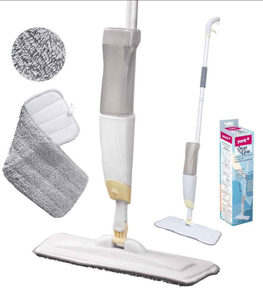Levně Mop York plochý s rozprašovačem na mytí podlah Spray & Clean