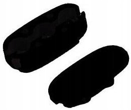 Łącznik łańcuszka duże kulki do rolet 4,5 mm czarny - 5 sztuk