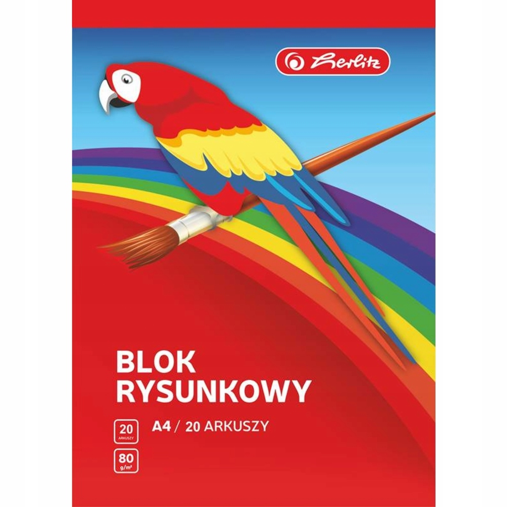 

Blok Rysunkowy A4 20 Kartek Herlitz 80g Biały