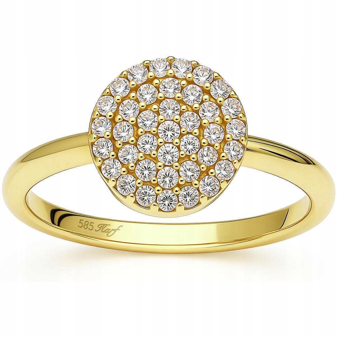 Prstýnek Harf zlato 585 kolečko R-14