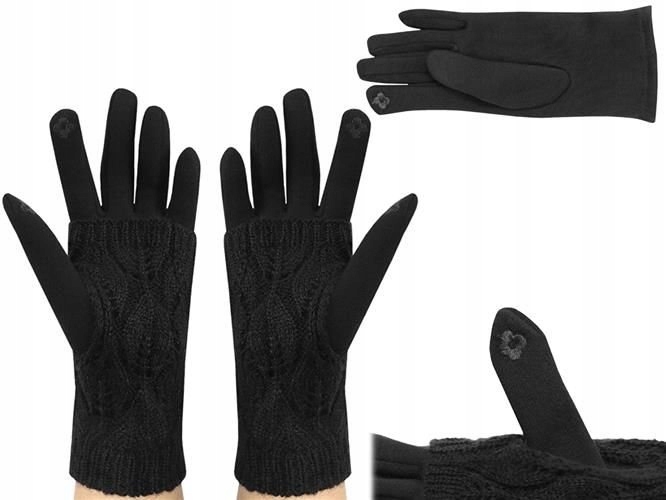Dotykové rukavice R6413 - čierne