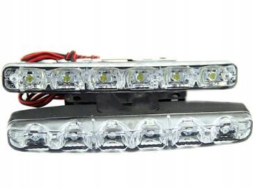 LED Światła dziennej lampy 2x Moc 12 W
