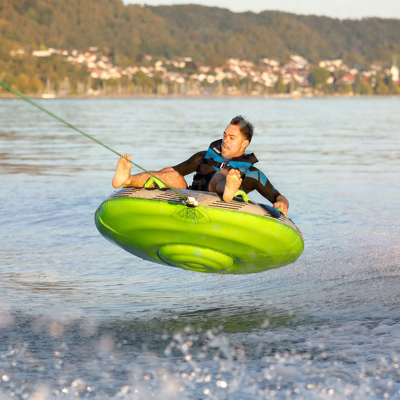 KAMIZELKA UNIWERSALNA SPORTSMAN LIME ADULT + Kod producenta 7605051