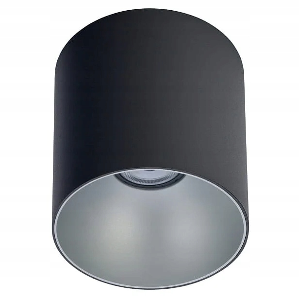 Lampa stropné bodové svietidlo tuba čierna strieborná Point Tone Nowodvorski