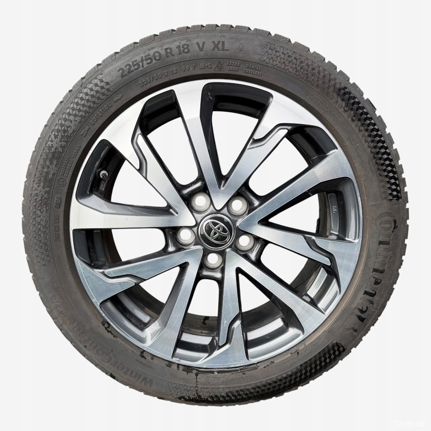 discs wheels tyres TOYOTA C-HR II CONTINENTAL 225/50/18" 6MM winter M+S