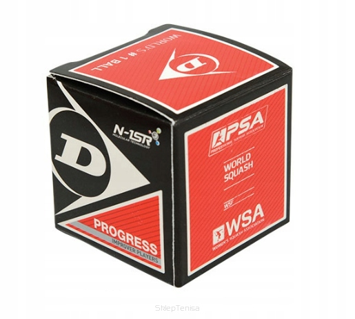 Piłka do squasha Dunlop Progress czerwona 1szt.