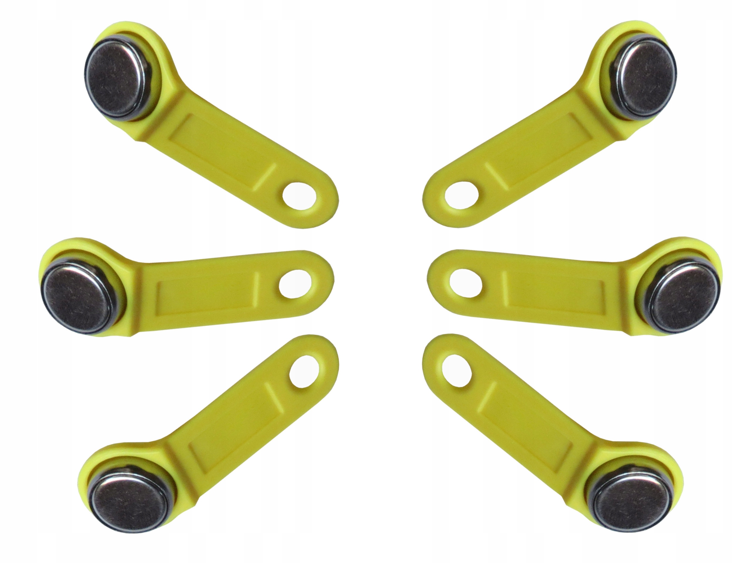 Přívěsek Na Klíče Pastilka pro Dallas iButton S0990 Cyfral Laskomex žlutá 100 kusů