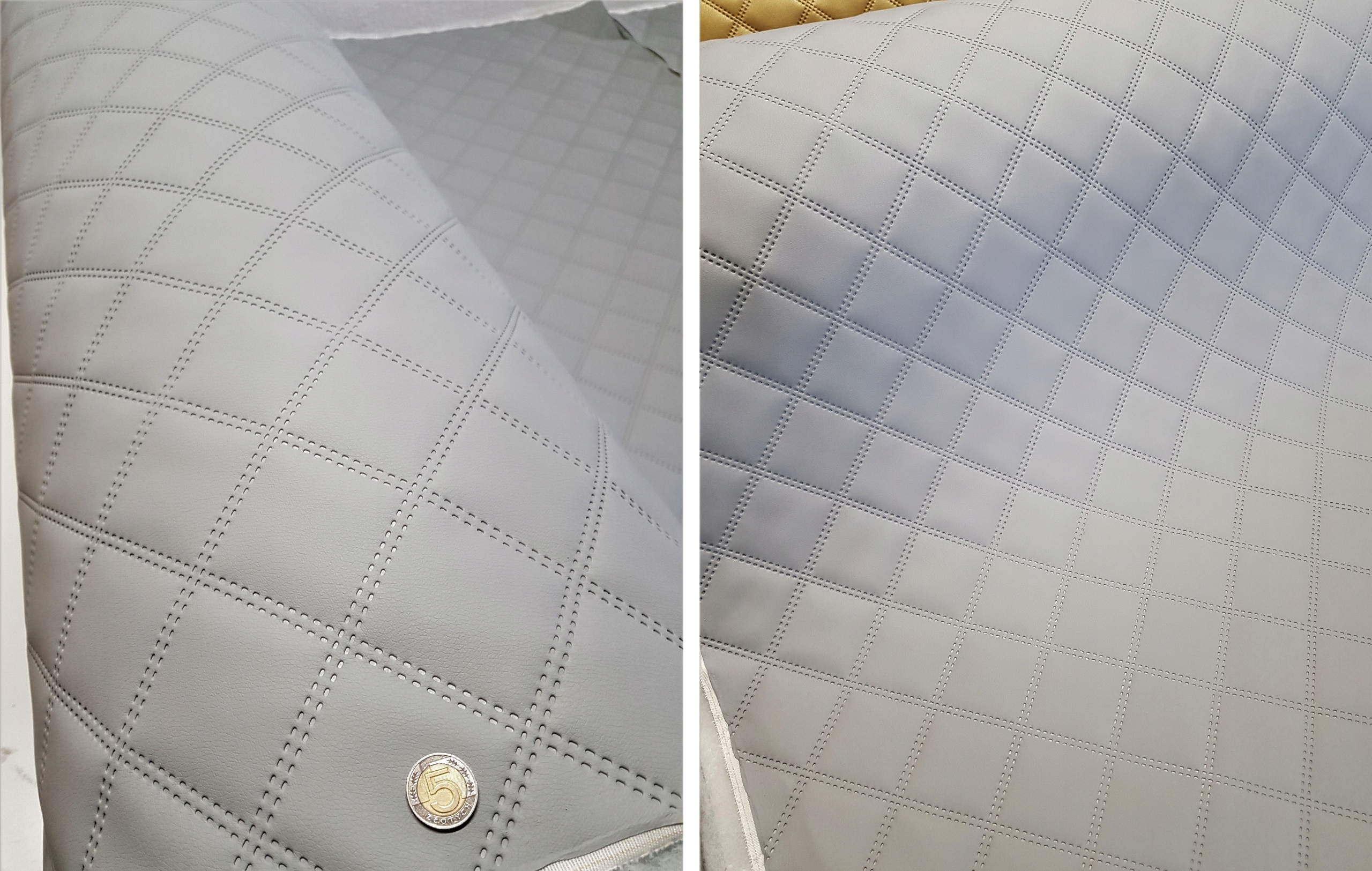 Jasno szara DOCIEPLENIE ścian GRUBA tapicerka Term